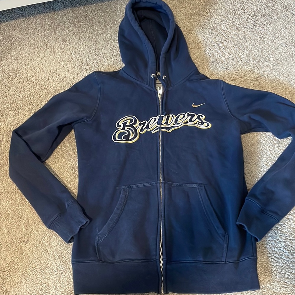Milwaukee Brewers zip up hoodie